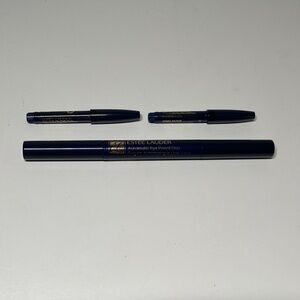 NEW Estee Lauder #01 JET BLACK Automatic Eye Pencil Duo with 2 NEW refill HTF